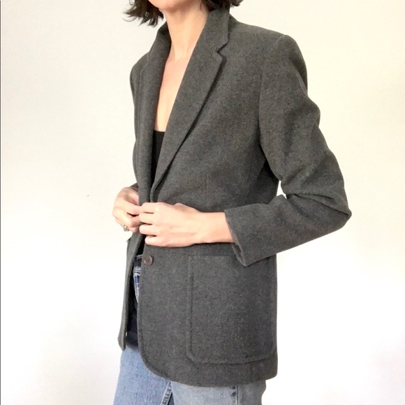 Cashmere wool blend blazer - Picture 7 of 16